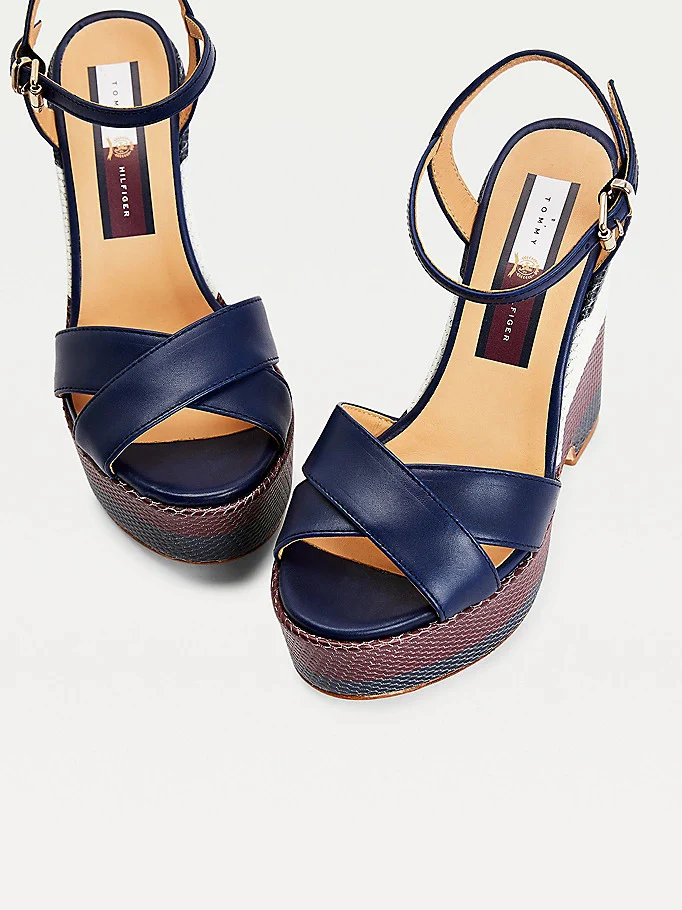 Tommy Hilfiger - Signature Raffia High Wedges - Image 3