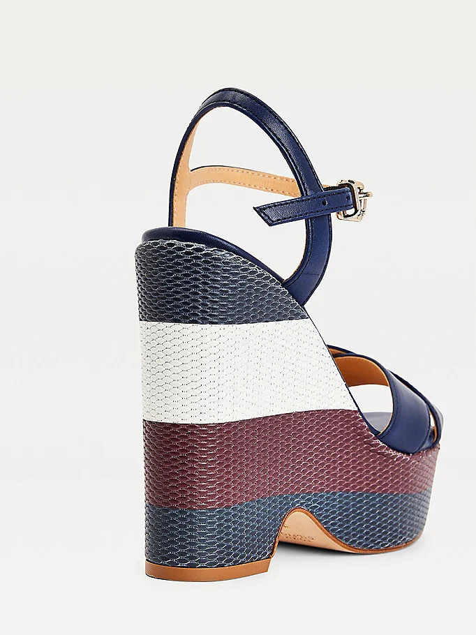 Tommy Hilfiger - Signature Raffia High Wedges - Image 4
