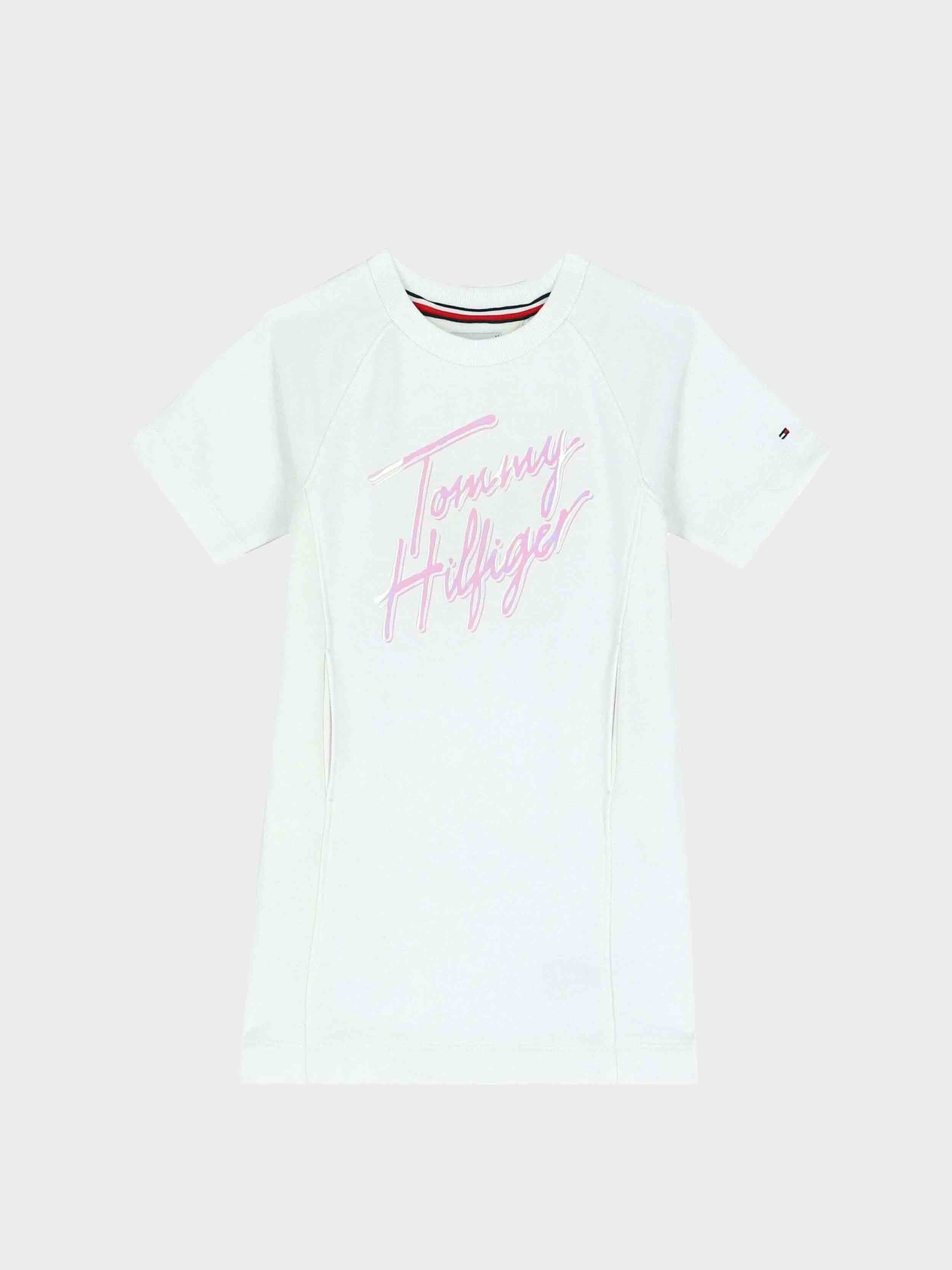 Tommy Hilfiger  - Girls' signature logo sweatshirt dress - Image 4