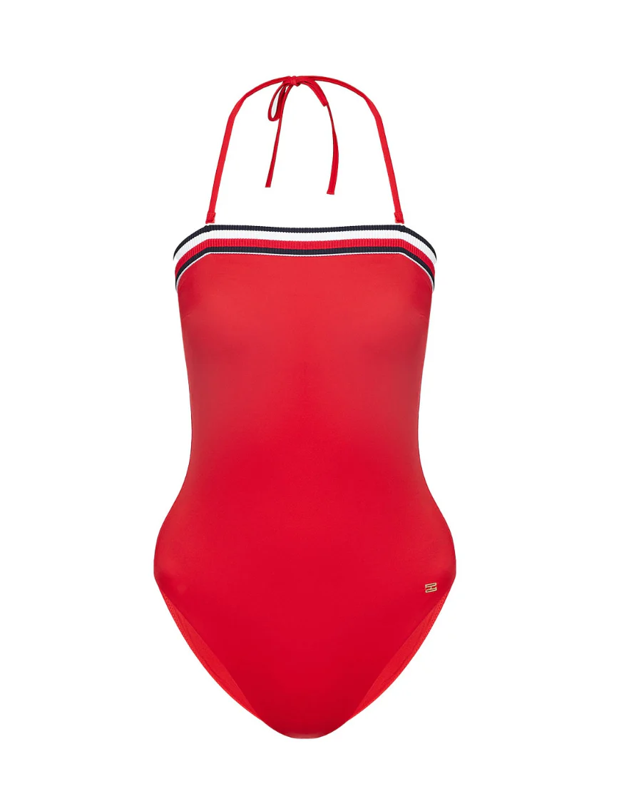 Tommy Hilfiger - Women's One Piece Bandeau " Swim Suit " - Image 4