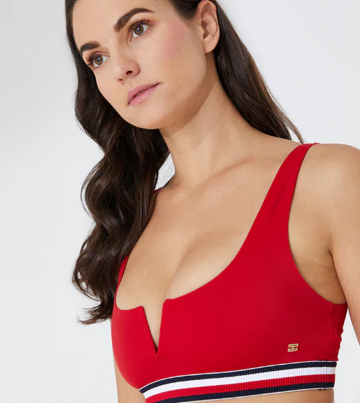 Tommy Hilfiger - Women's Signature Ribbed Bikini Bralette Top - Image 7