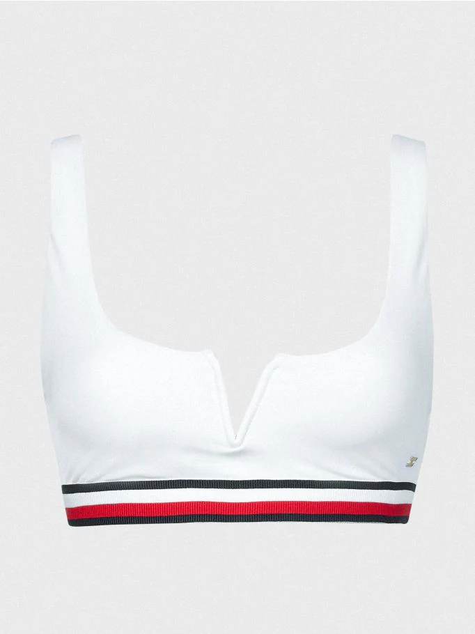 Tommy Hilfiger - Women's Signature Ribbed Bikini Bralette Top - Image 9