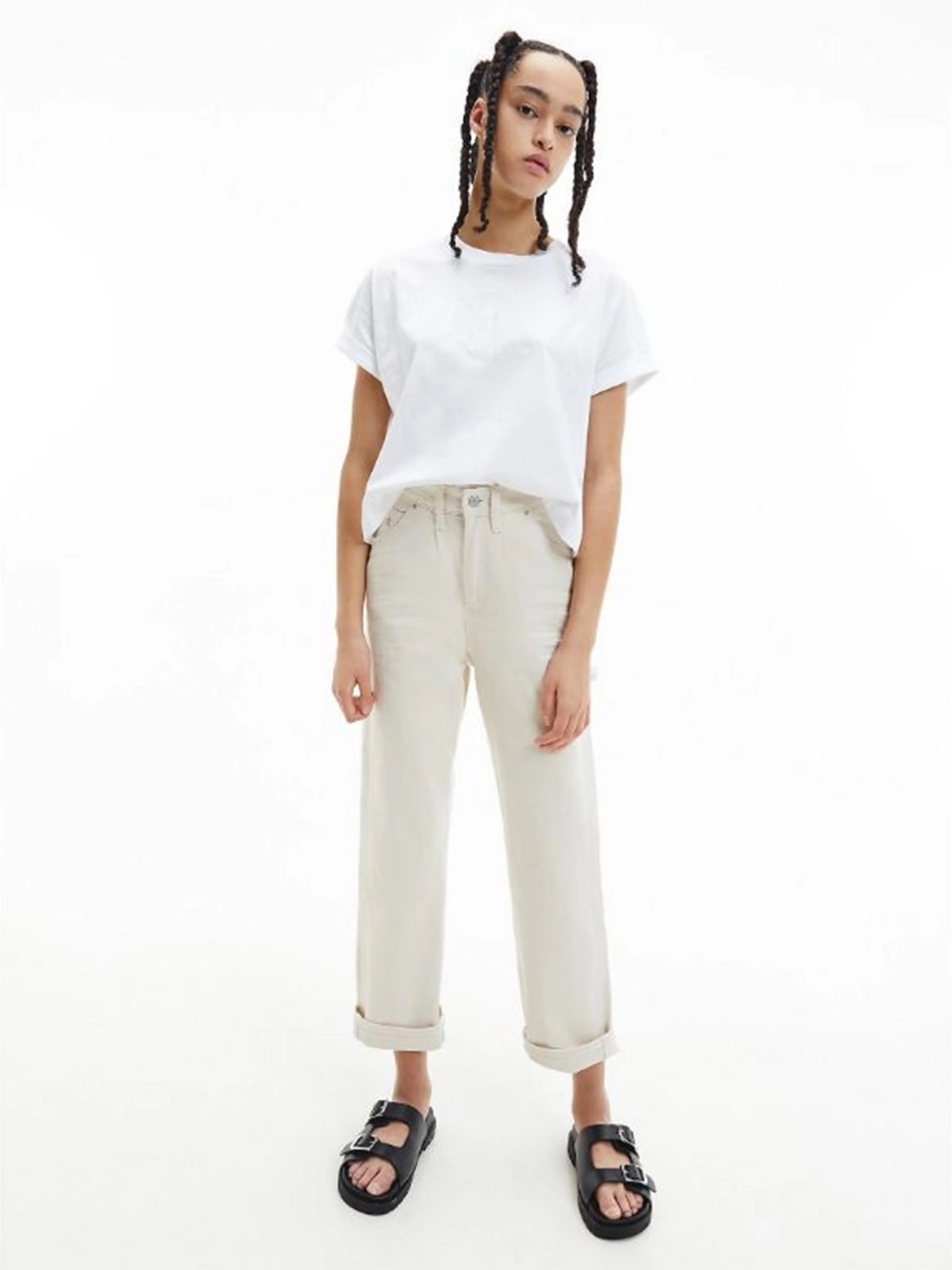 Calvin Klein Jeans - High Rise Straight Ankle Jeans - Image 2