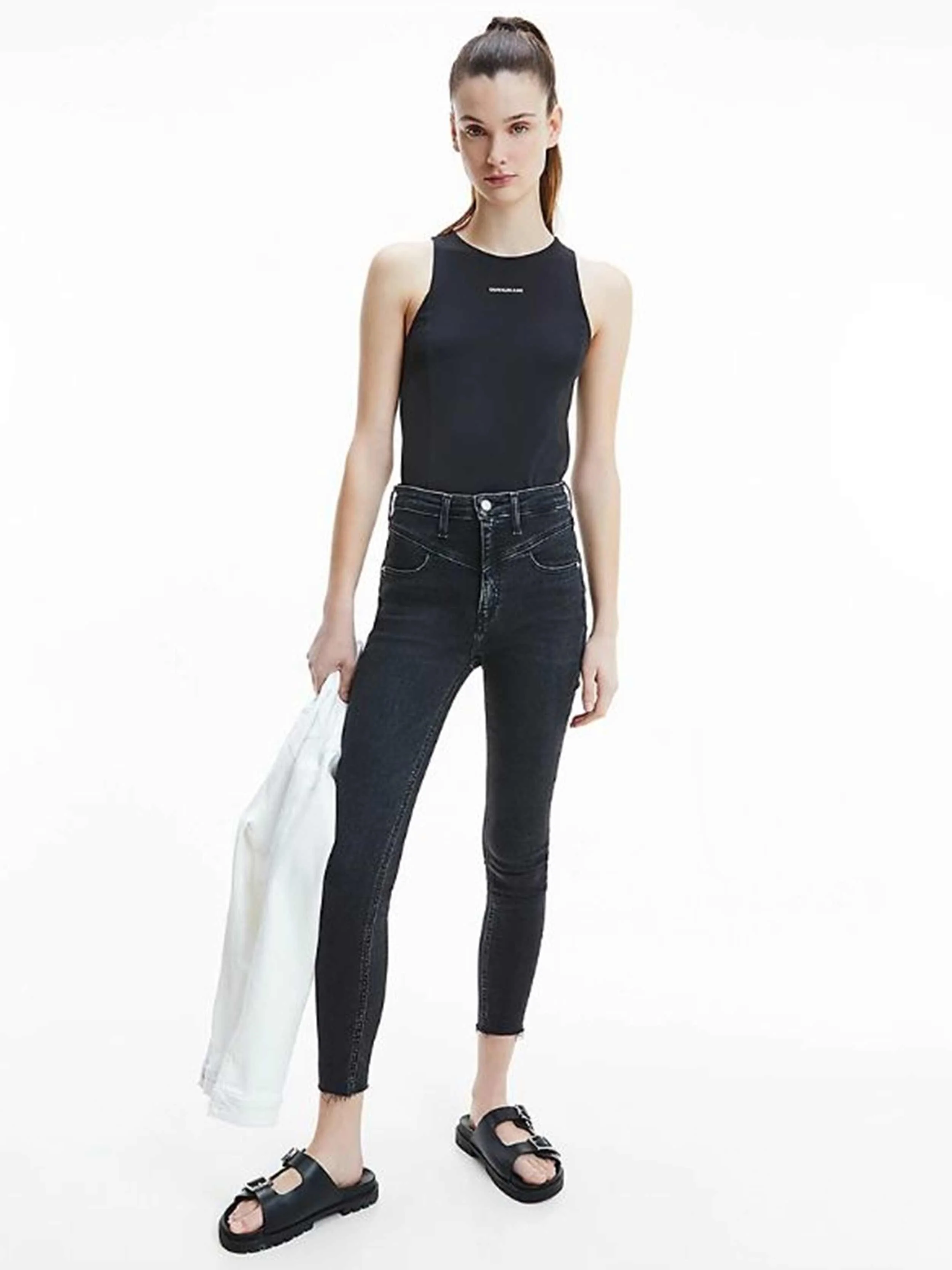 Calvin Klein Jeans - High Rise Super Skinny Ankle Jeans - Image 2