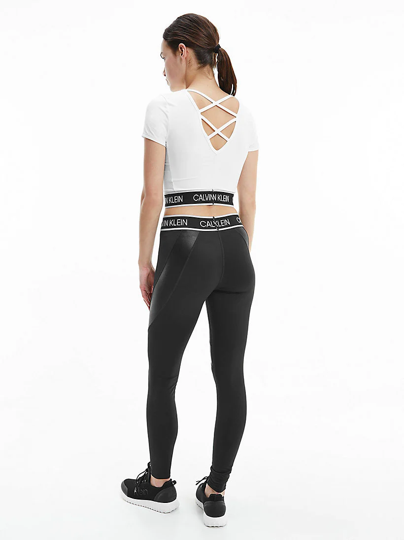 Calvin klein - logo band t-shirt
cropped fit - women - Image 5