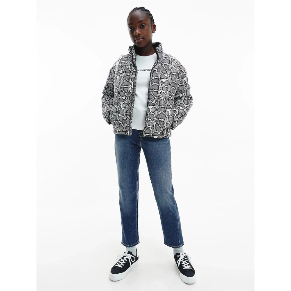 Calvin Klein  - Girls -  Barrel Leg Mid Blue Soft Slim Fit - Image 2