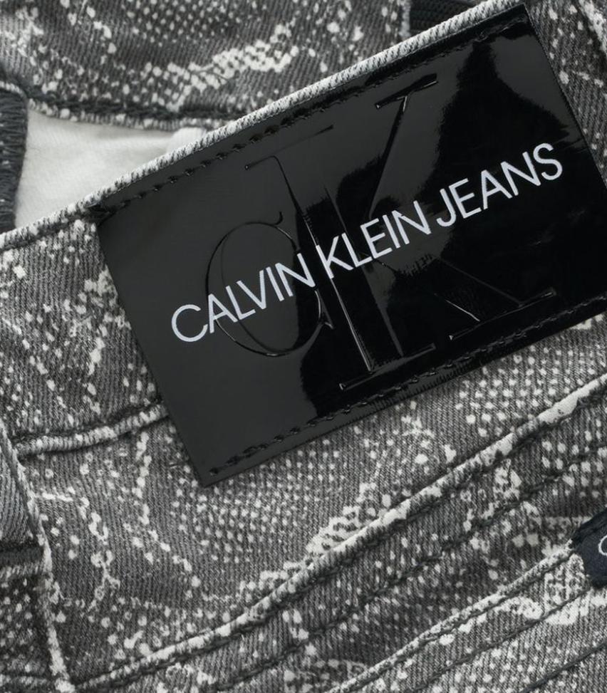 Calvin Klein - Girls' High Rise Skinny Snake Print Jeans - Image 2
