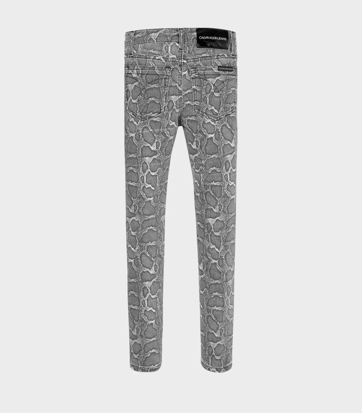 Calvin Klein - Girls' High Rise Skinny Snake Print Jeans - Image 3