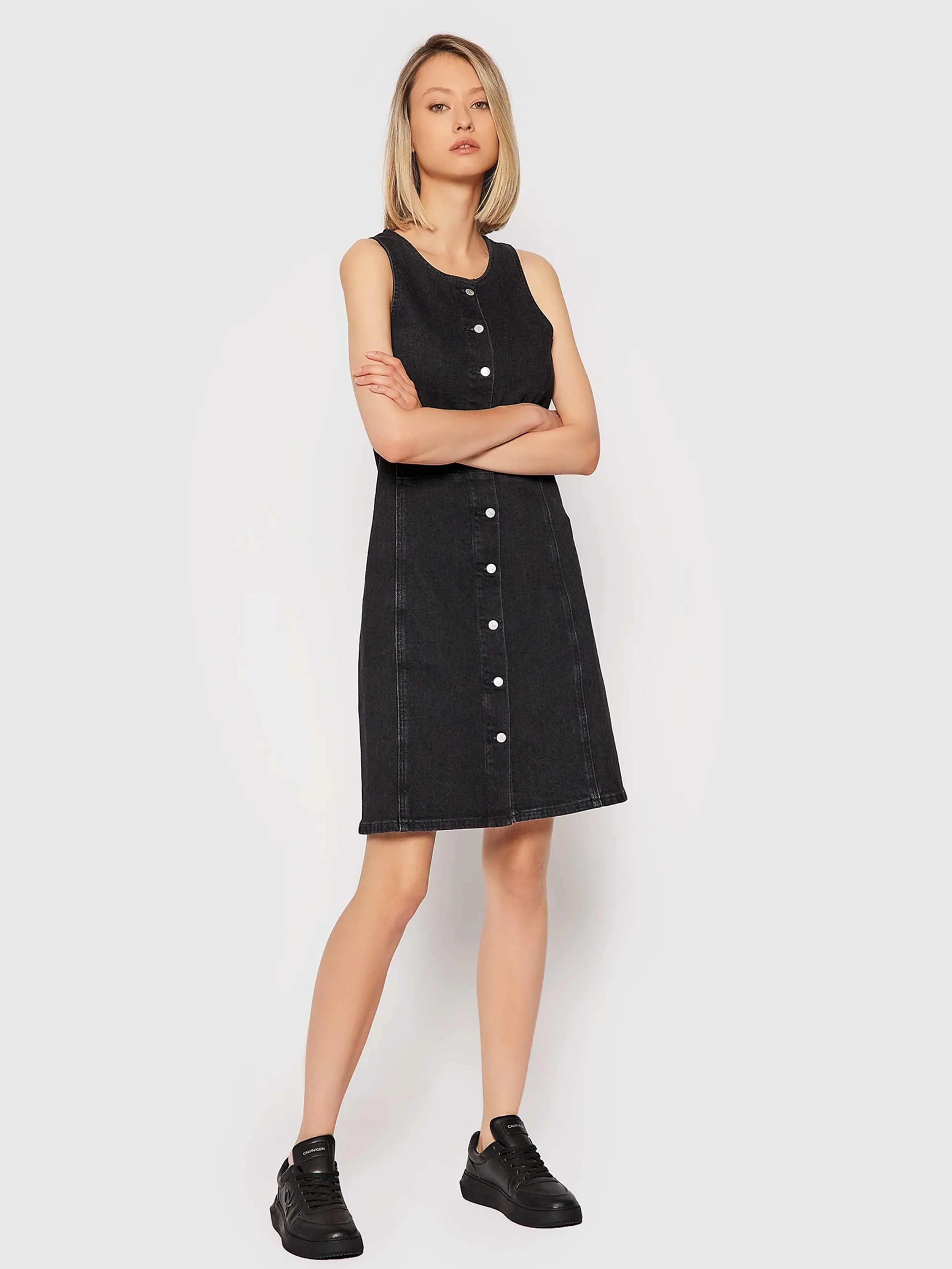 Calvin Klein Jeans - Women's Seamed Bodycon Dress Slim Fit - Image 2