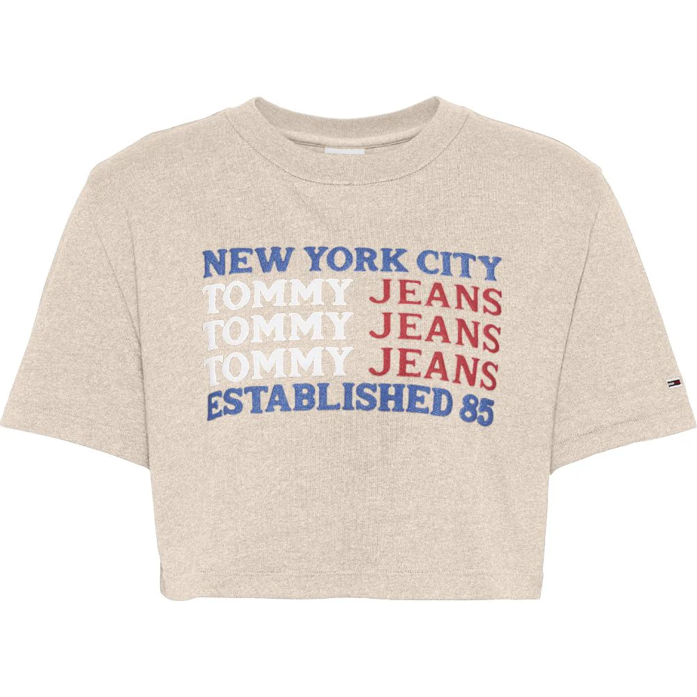 Tommy Hilfiger Jeans - Women's repeat logo crop t - shirt - Image 2