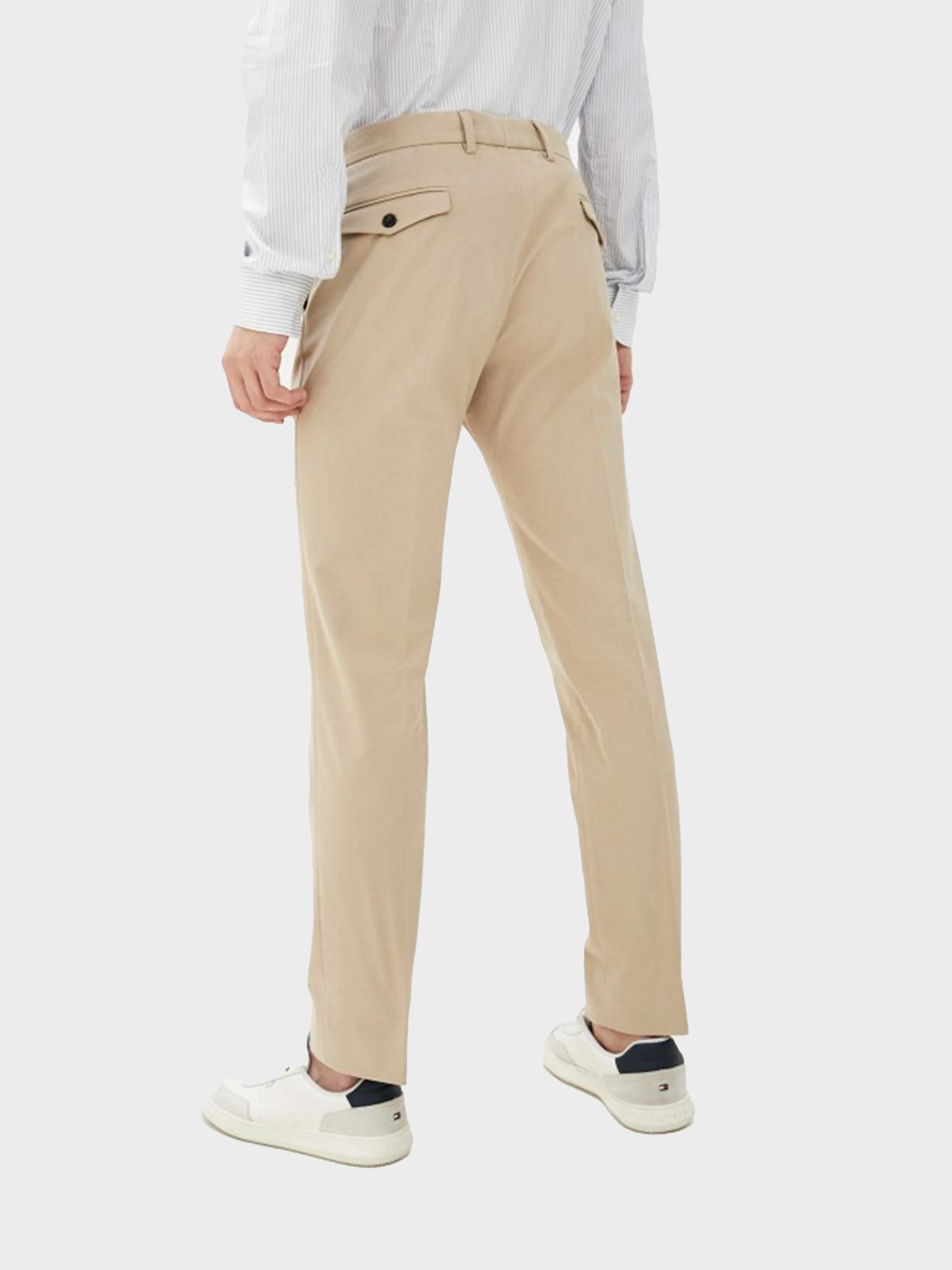 Tommy Hilfiger - Men's Pleat Mouline Check Pants Tapered Fit - Image 3