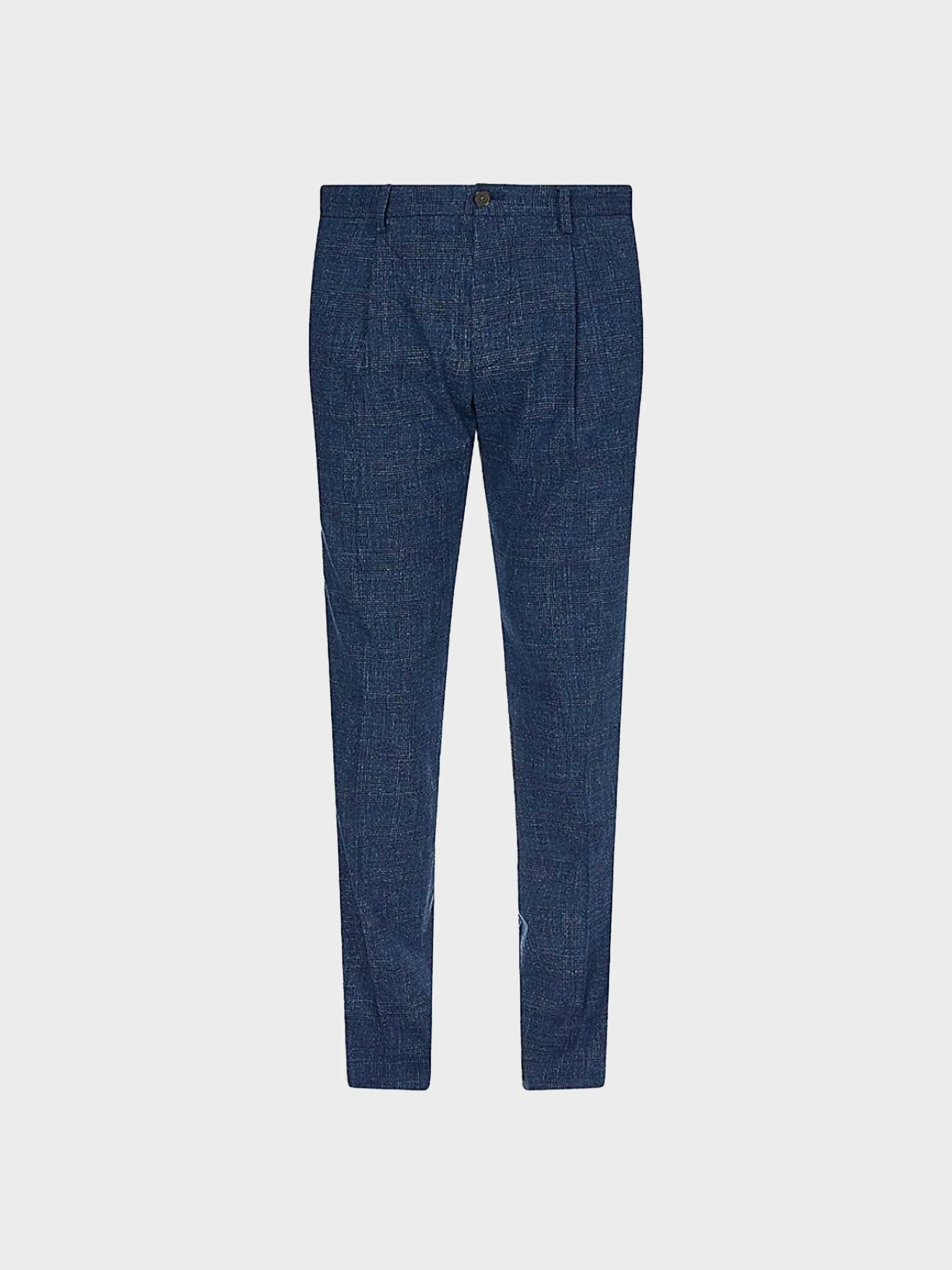 Tommy Hilfiger - Men's Pleat Mouline Check Pants Tapered Fit - Image 5