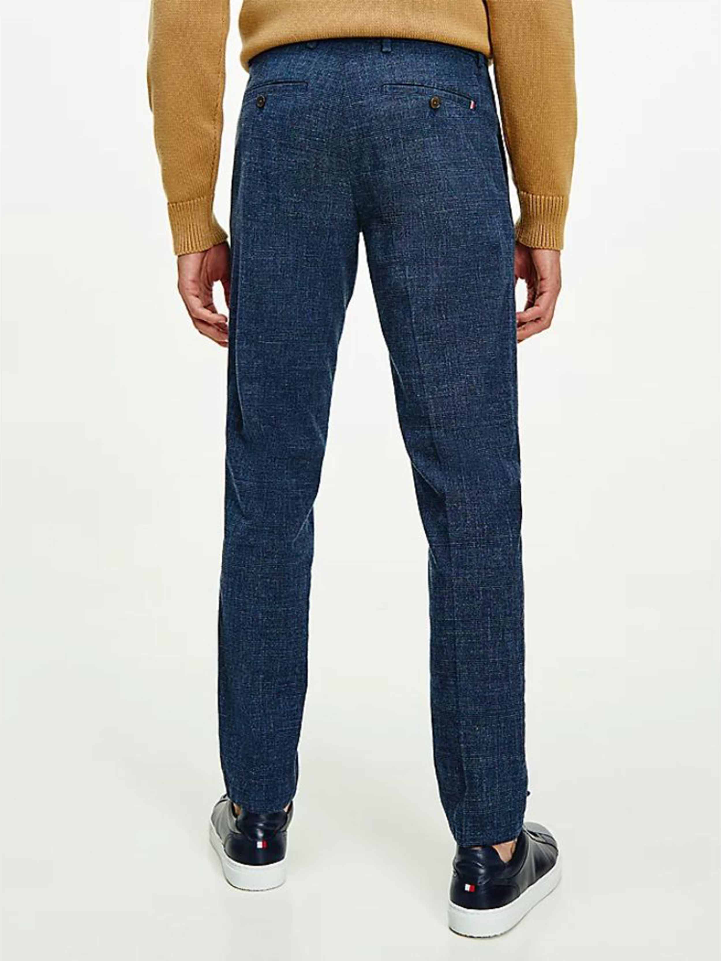 Tommy Hilfiger - Men's Pleat Mouline Check Pants Tapered Fit - Image 7