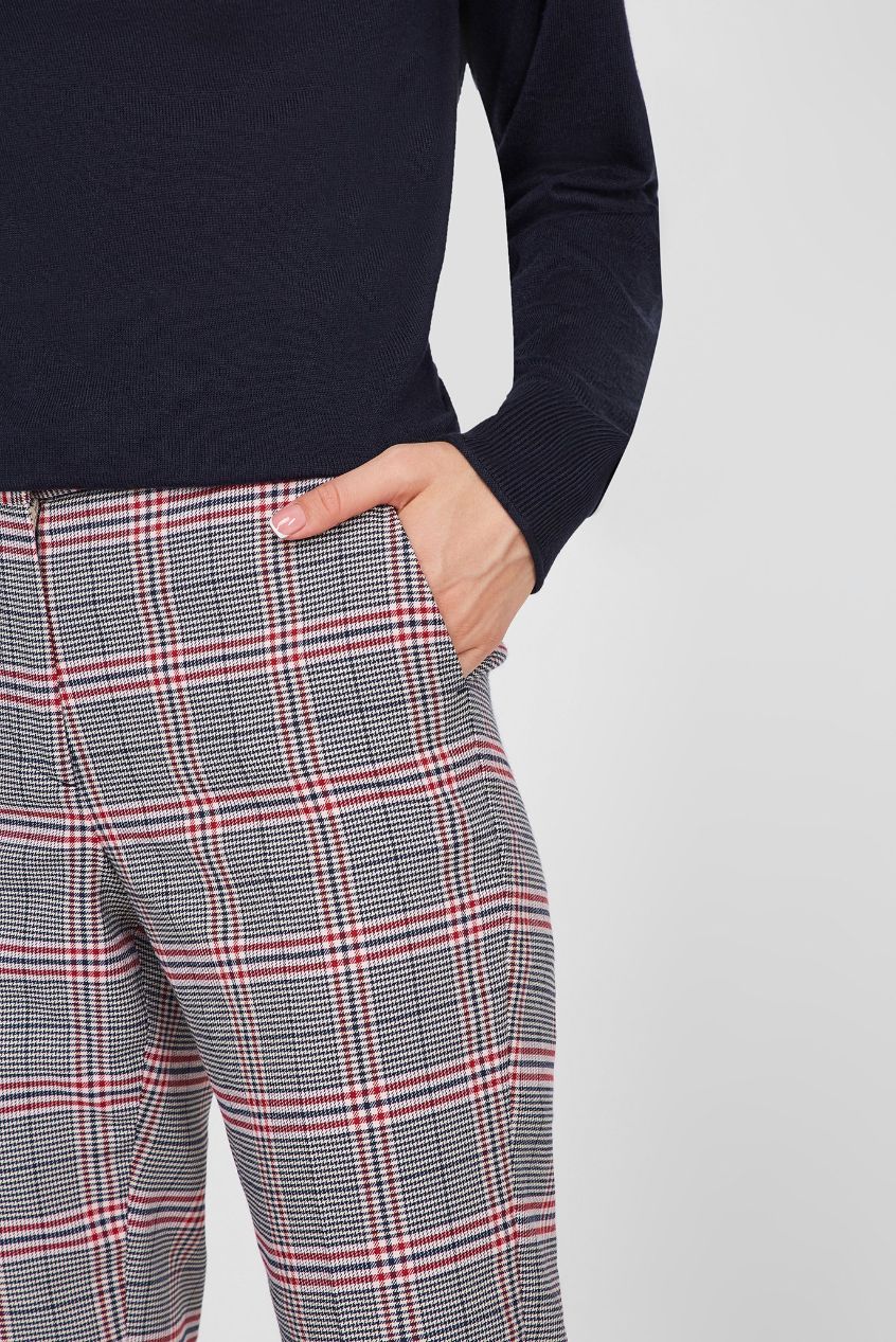 Tommy hilfiger - viscose check slim fit pant  - women - Image 11