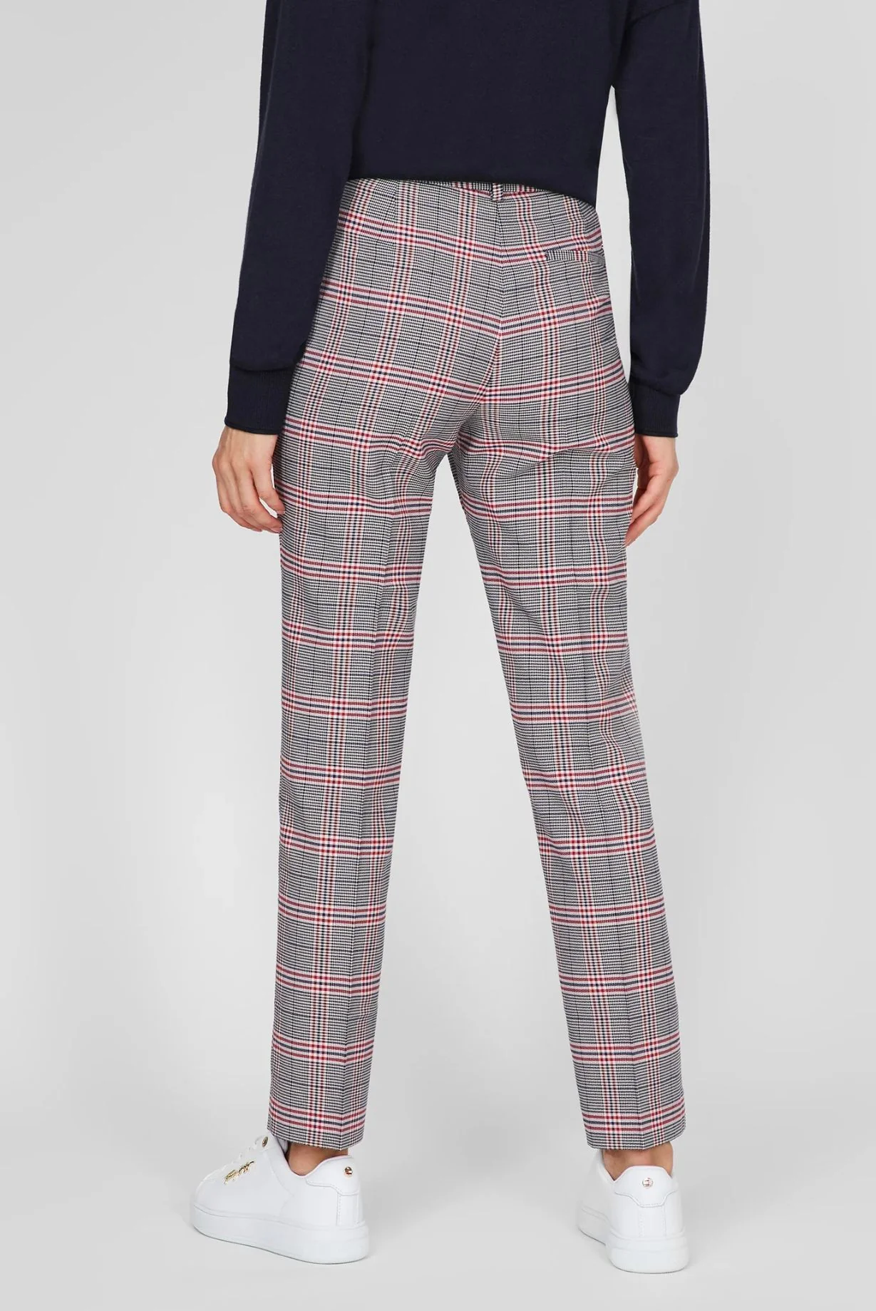 Tommy hilfiger - viscose check slim fit pant  - women - Image 3