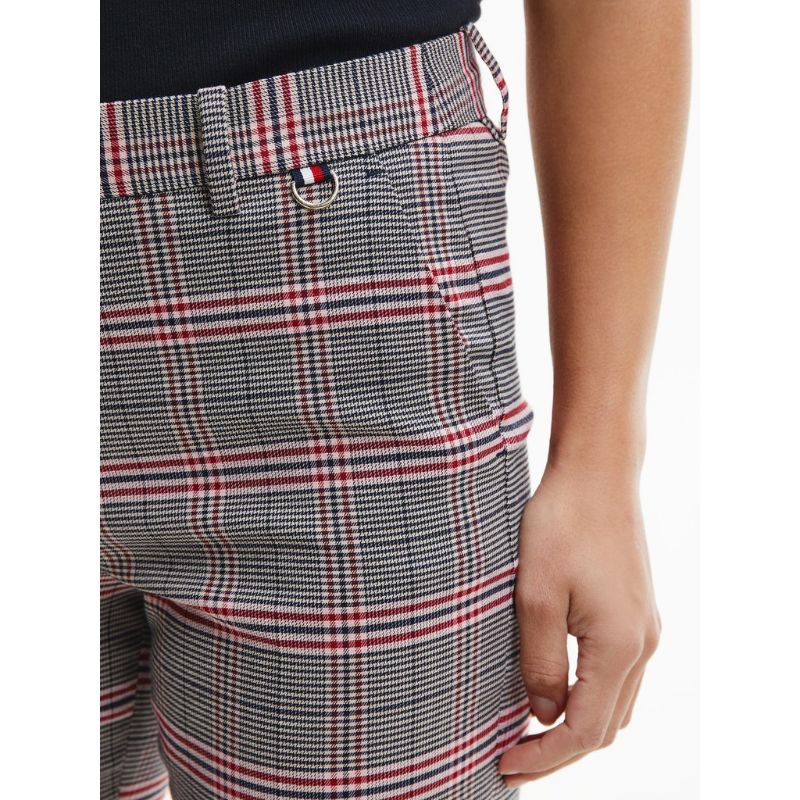 Tommy hilfiger - viscose check slim fit pant  - women - Image 7