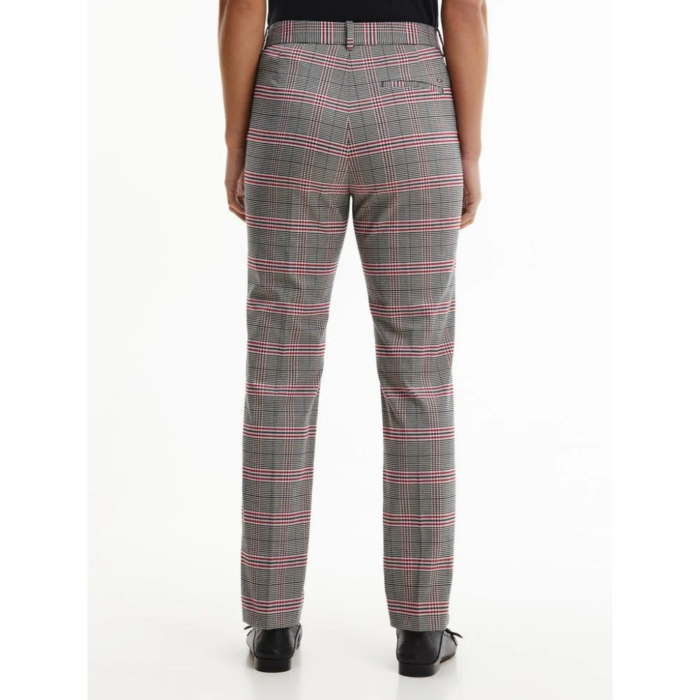Tommy hilfiger - viscose check slim fit pant  - women - Image 8