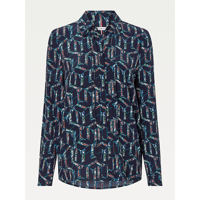 Tommy Hilfiger - Viscose Monogram Floral Print Blouse
Relaxed Fit - Image 4