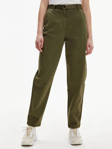 Tommy Hilfiger - Women's Blend Belt Tapered Chino Pants - Image 7