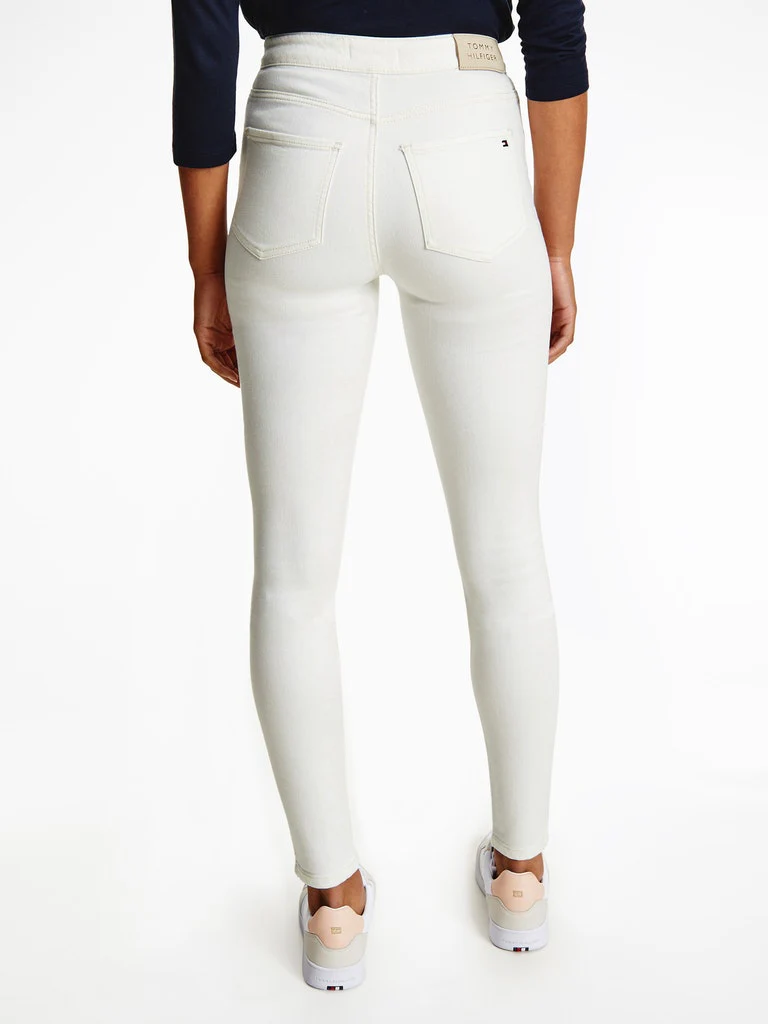 Tommy hilfiger - harlem high rise super skinny white jeans
 - women - Image 4
