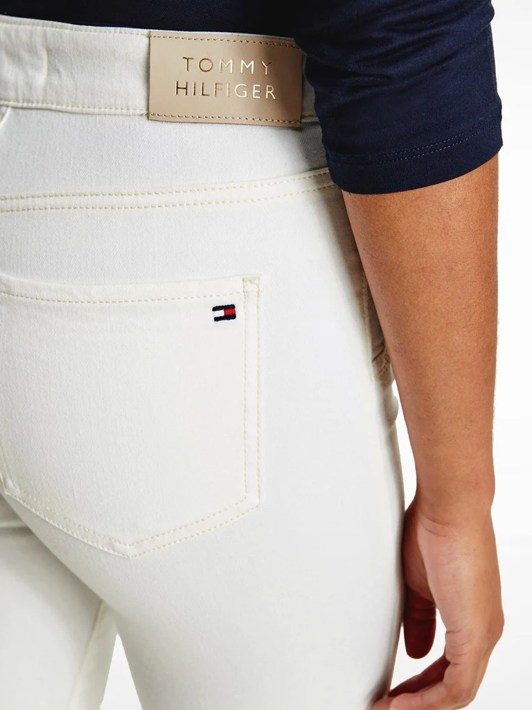 Tommy hilfiger - harlem high rise super skinny white jeans
 - women - Image 6