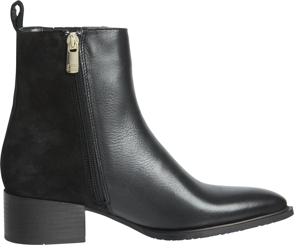 Tommy Hilfiger - Leather And Suede Zip-Up Ankle Boots - Image 3