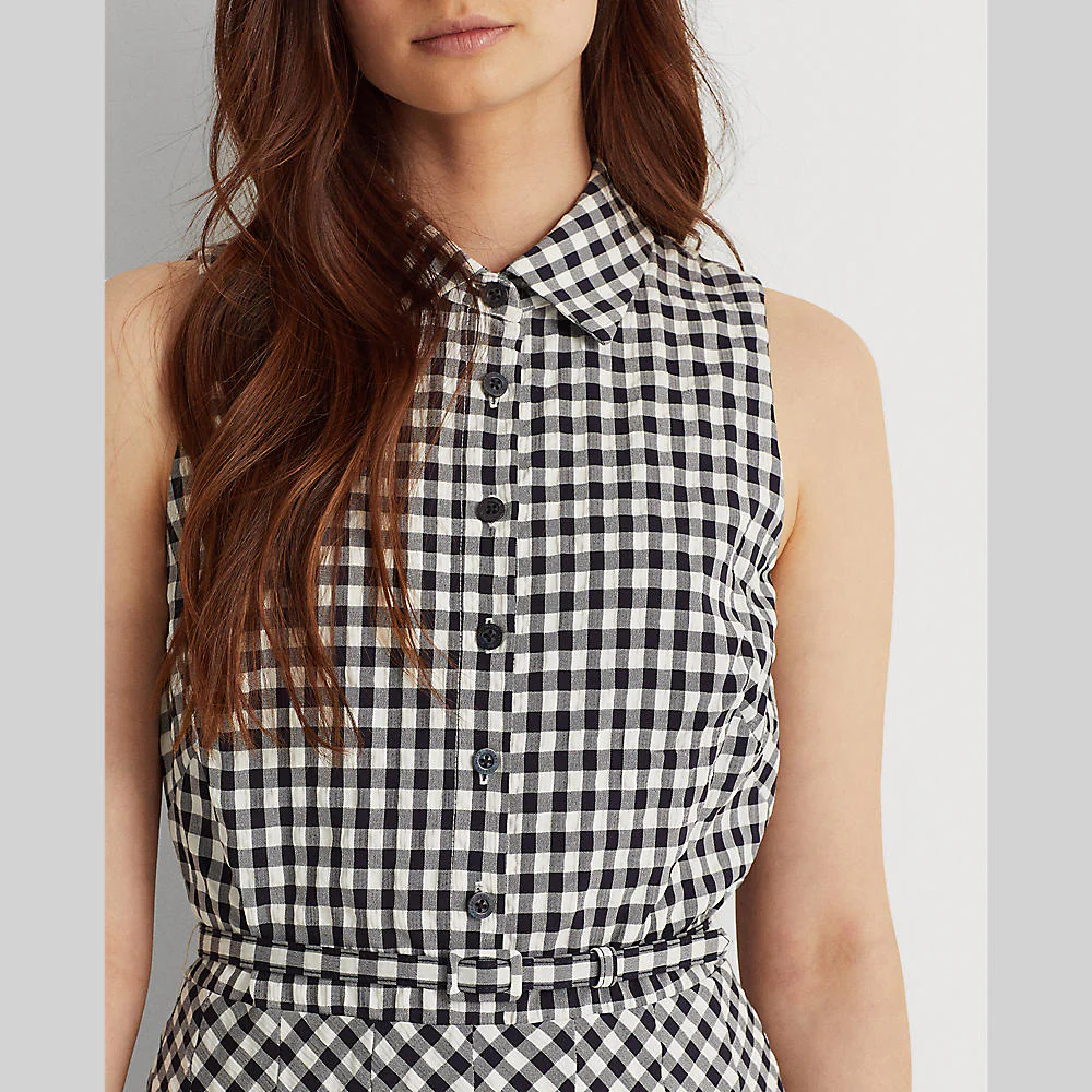 Lauren Ralph Lauren - Gingham Sleeveless Dress - Image 4