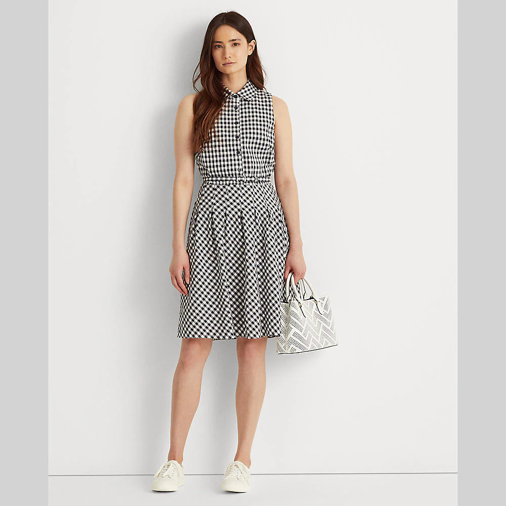 Lauren Ralph Lauren - Gingham Sleeveless Dress - Image 5