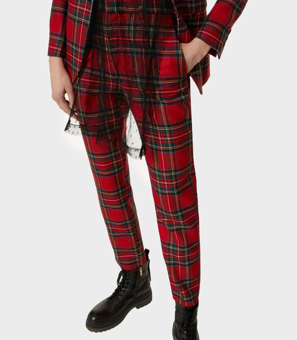 Red Valentino - Tartan Pants - Image 4