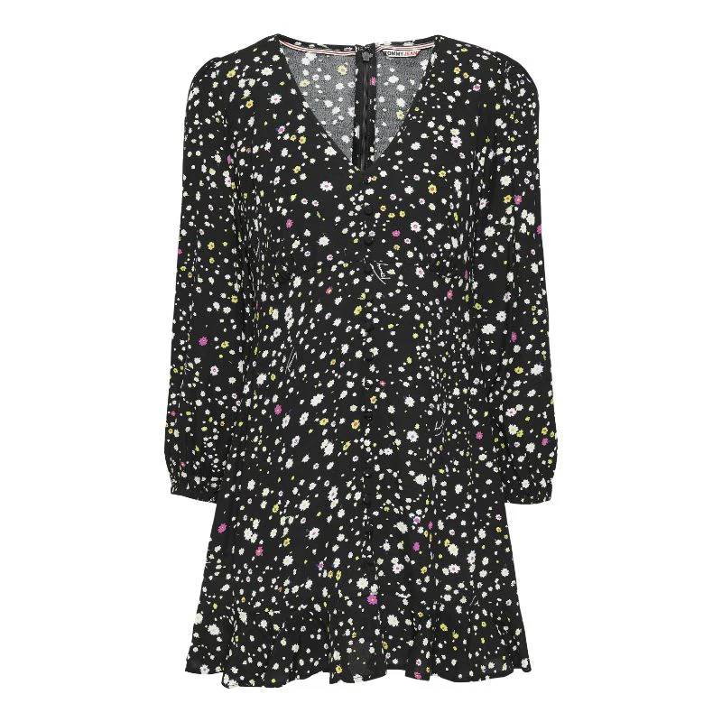 Tommy Hilfiger Jeans - Printed Mini Frill Hem Dress - Image 2