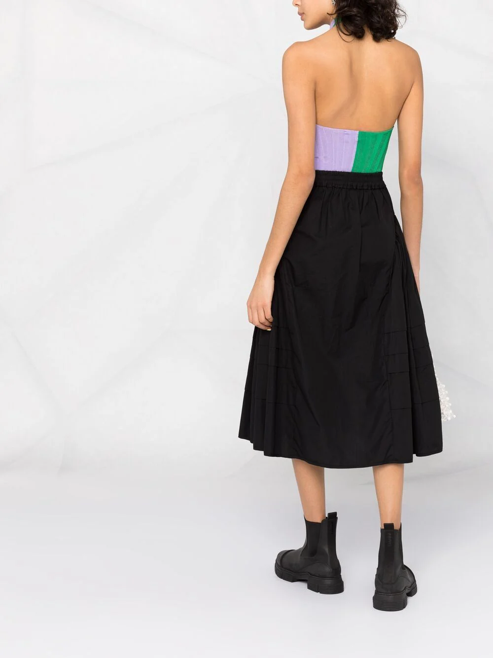 Msgm - Two-Tone Halterneck Bodysuit - Image 6