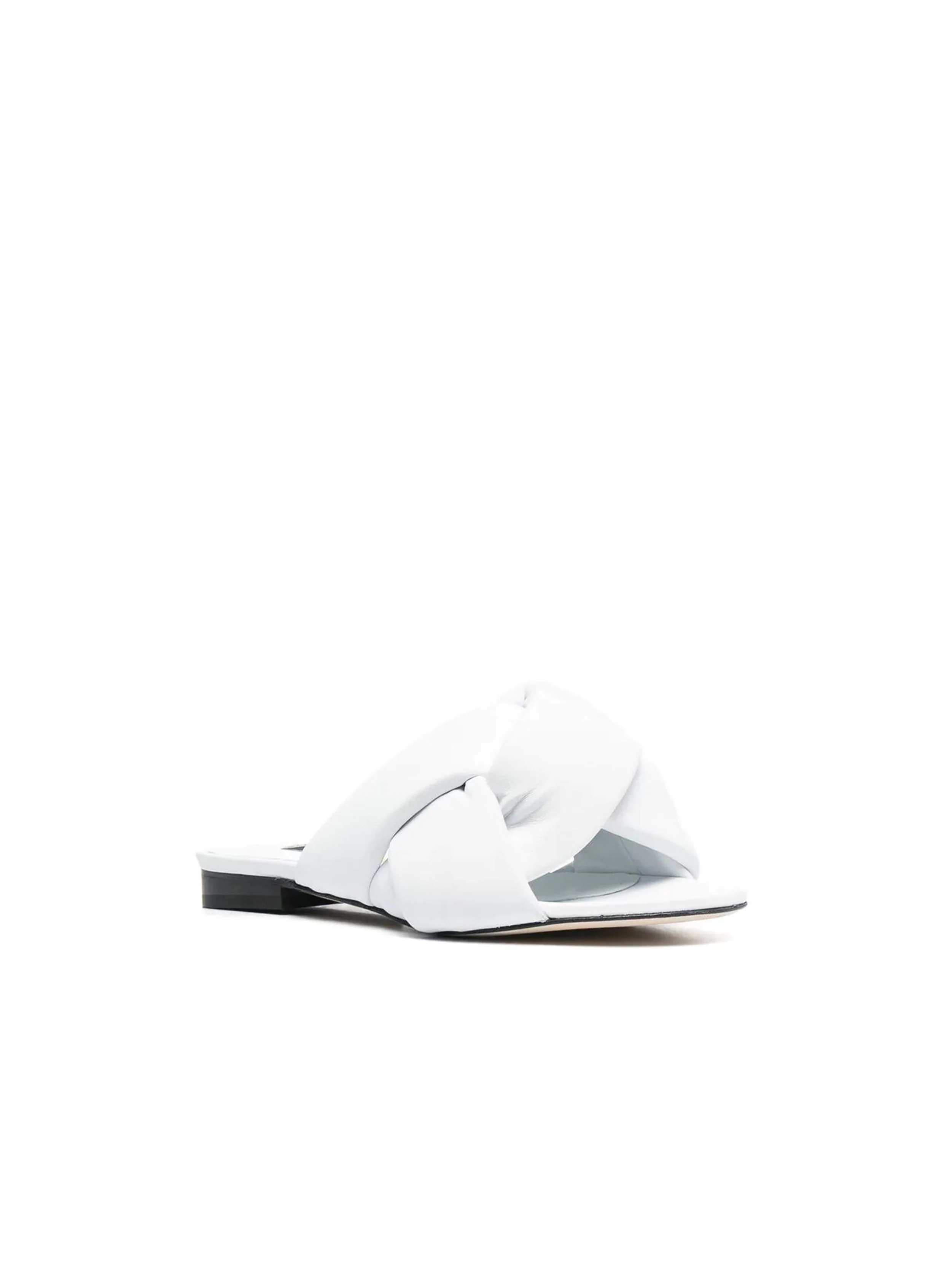 Msgm - Women's Flat Sandals With Interlocking Design - Image 10