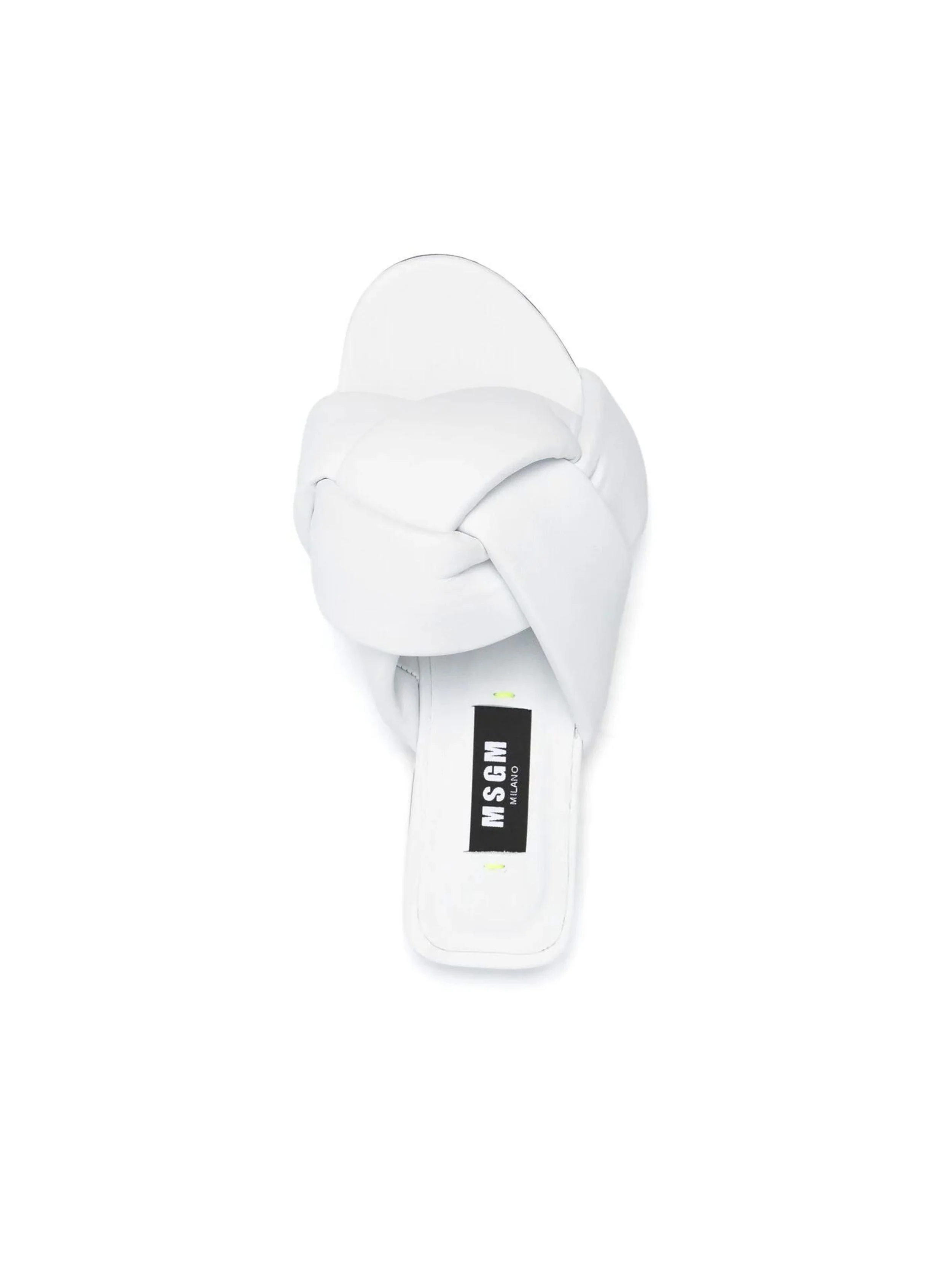 Msgm - Women's Flat Sandals With Interlocking Design - Image 12