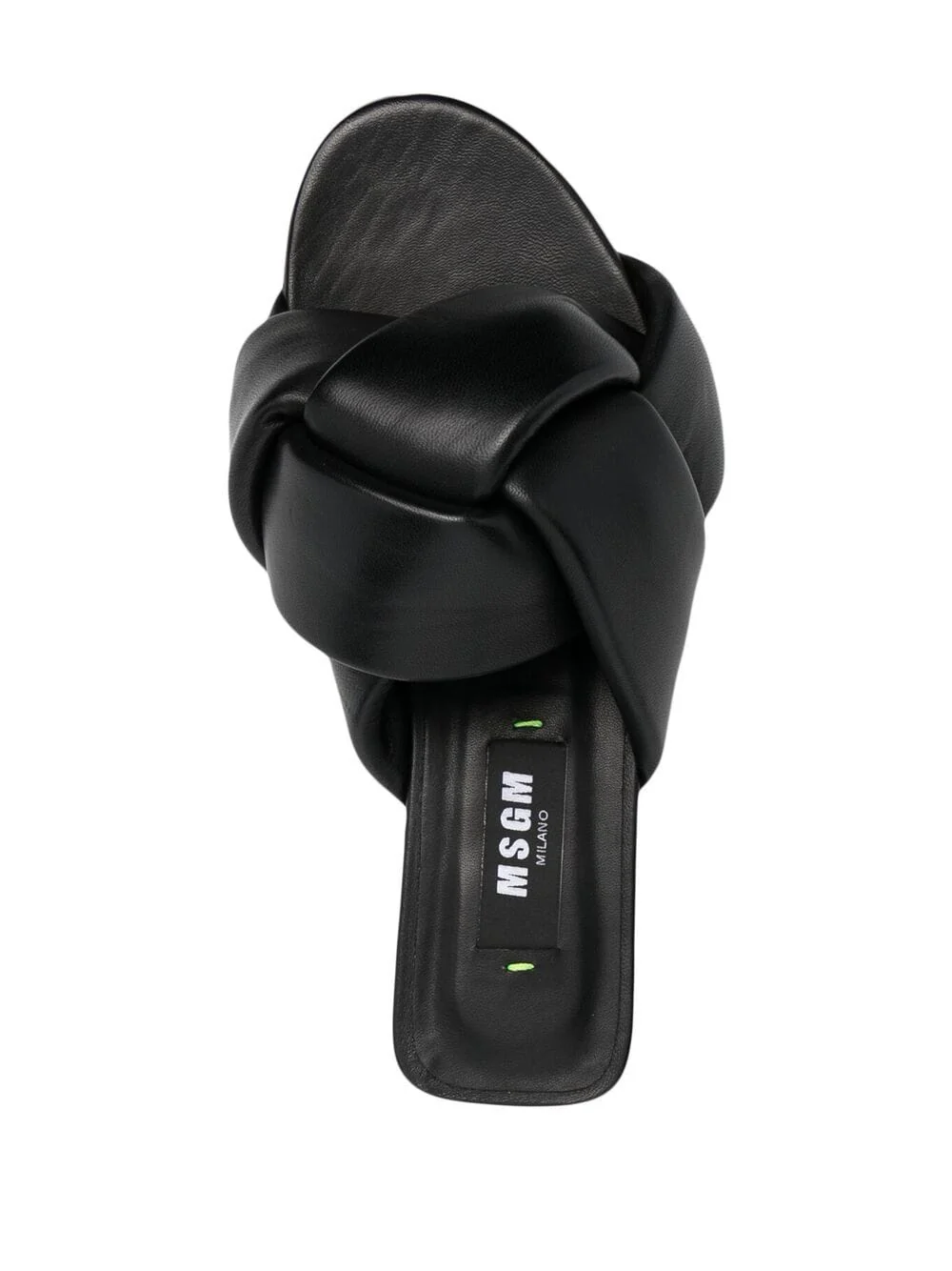 Msgm - Women's Flat Sandals With Interlocking Design - Image 4