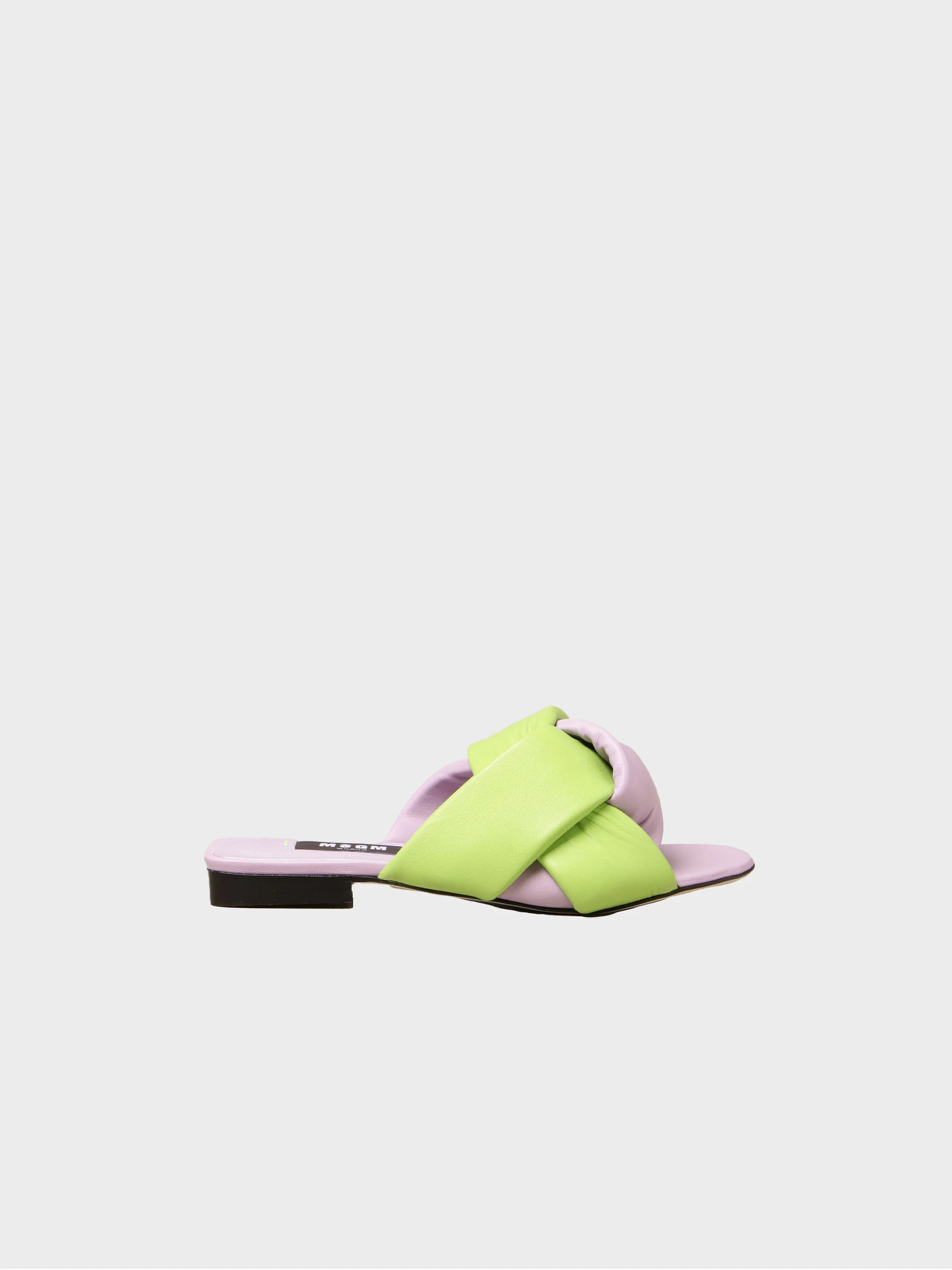 Msgm - Women's Flat Sandals With Interlocking Design - Image 5