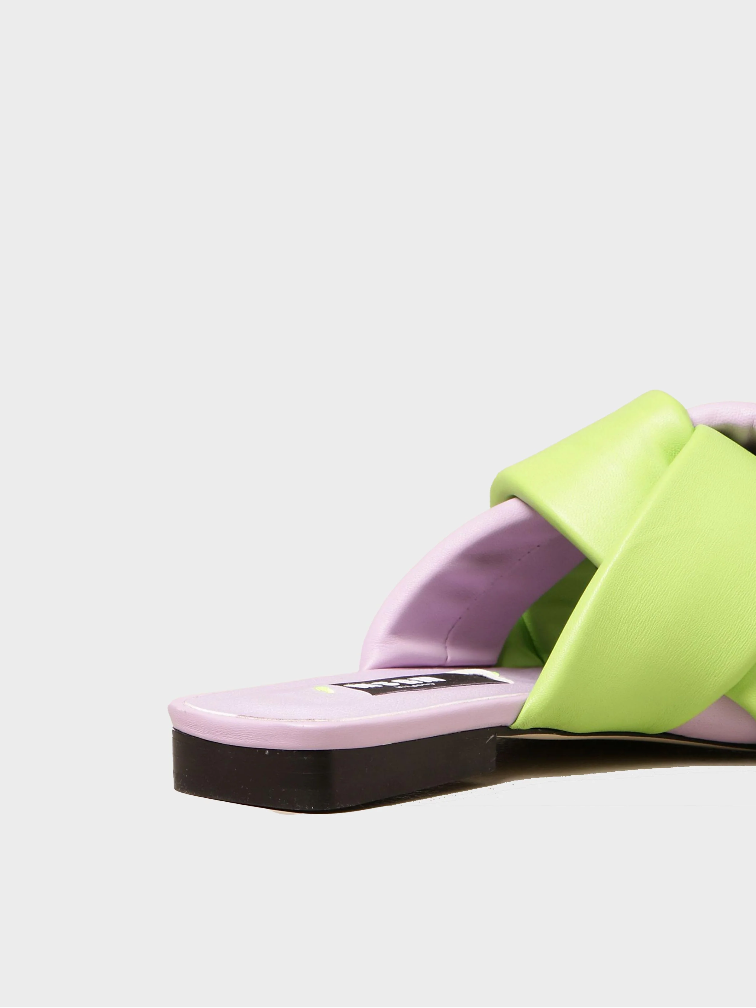 Msgm - Women's Flat Sandals With Interlocking Design - Image 8