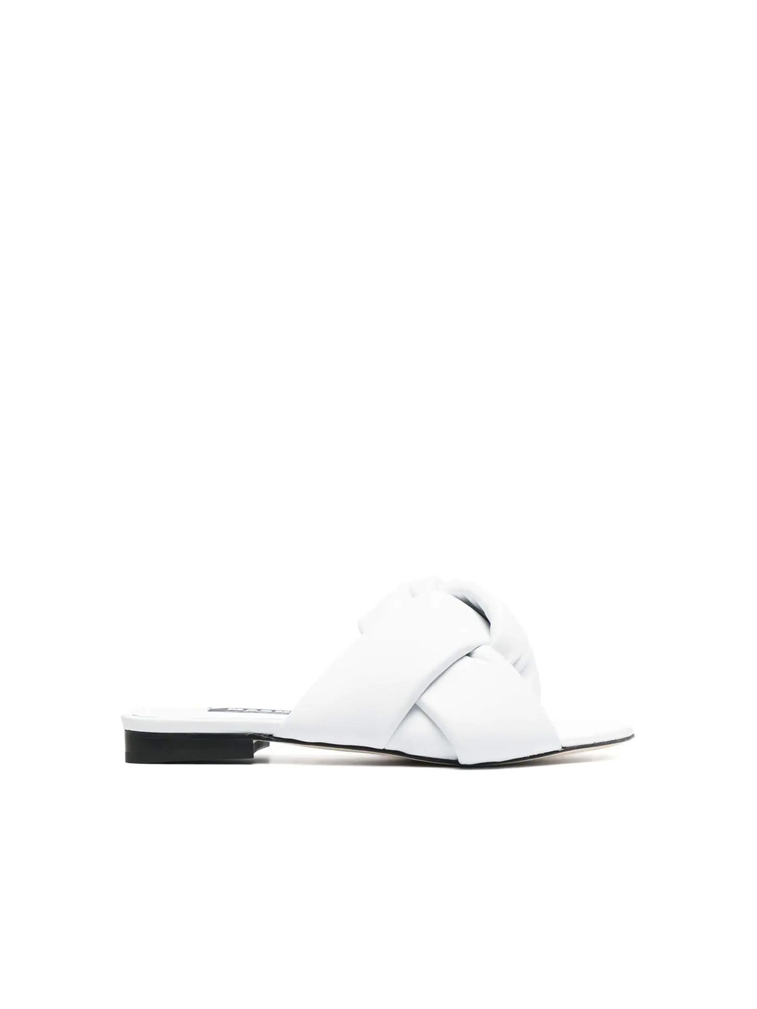 Msgm - Women's Flat Sandals With Interlocking Design - Image 9