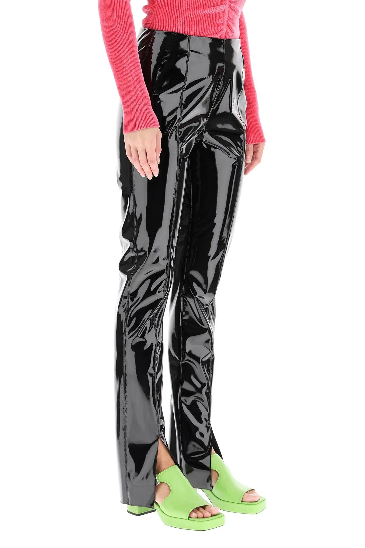 Msgm - Women's Vinyl Trousers - Image 6