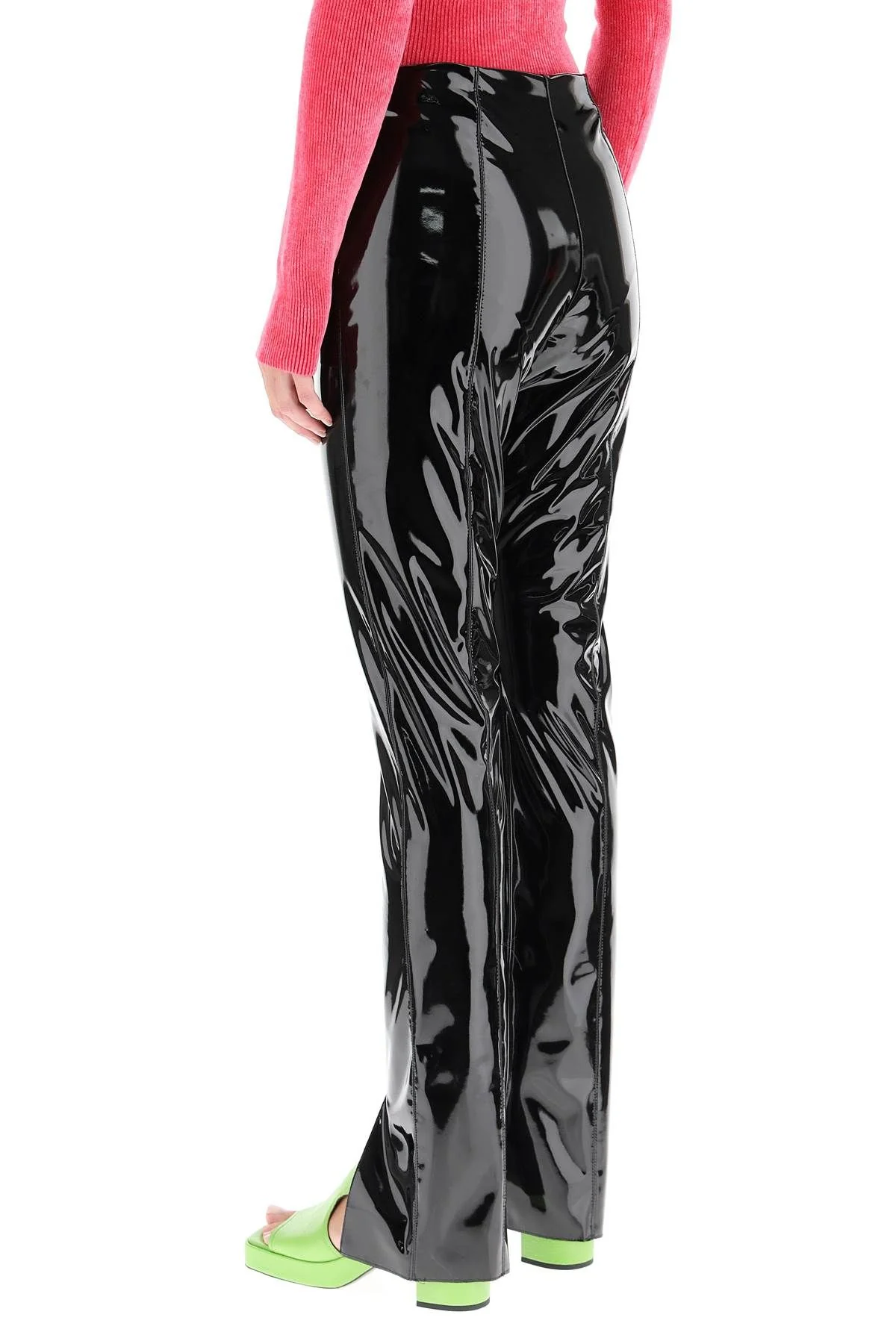 Msgm - Women's Vinyl Trousers - Image 9