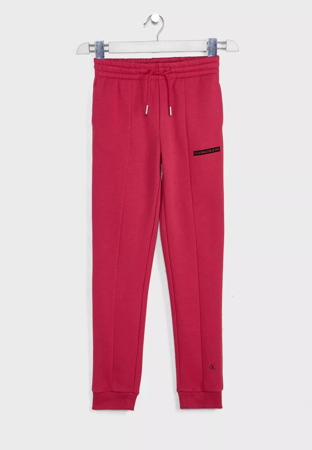 Calvin Klein  - Girls -  Micro Logo Flock Sweatpants Slim Fit - Image 3