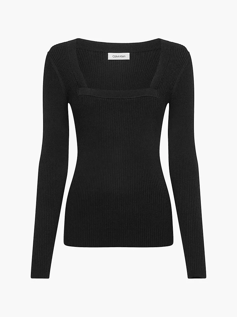 Calvin Klein - Slim Ribbed Jersey Jumper - Image 2