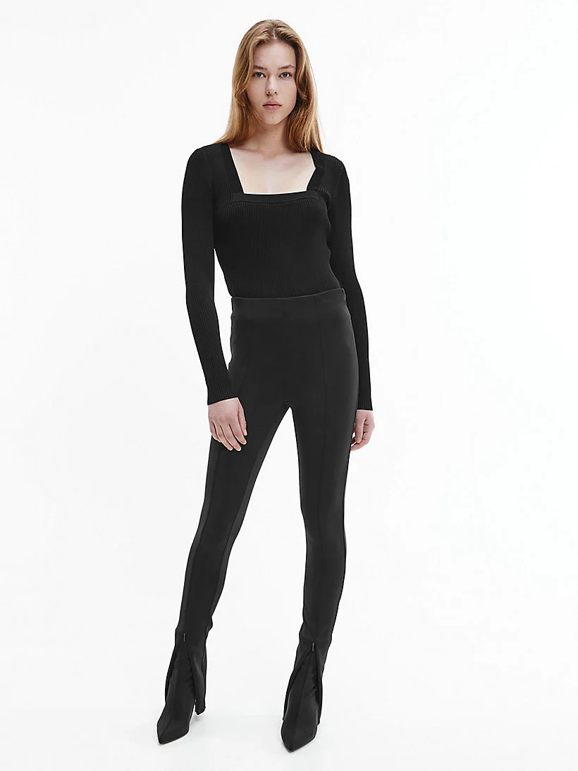 Calvin Klein - Slim Ribbed Jersey Jumper - Image 3