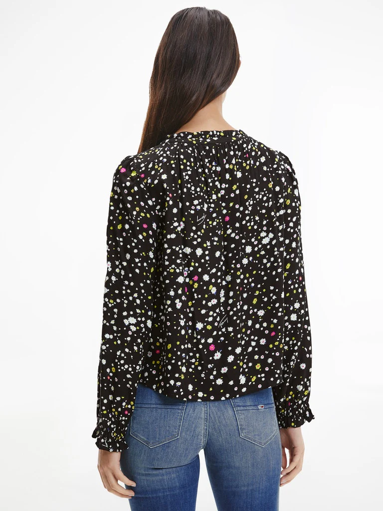 Tommy Hilfiger Jeans - Viscose Floral Print Blouse Regular Fit - Image 3