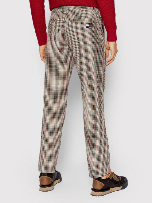 Tommy Hilfiger Jeans - Checked Trousers With Tommy Badge - Image 3