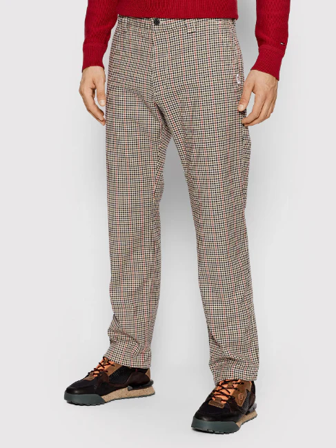 Tommy Hilfiger Jeans - Checked Trousers With Tommy Badge - Image 4