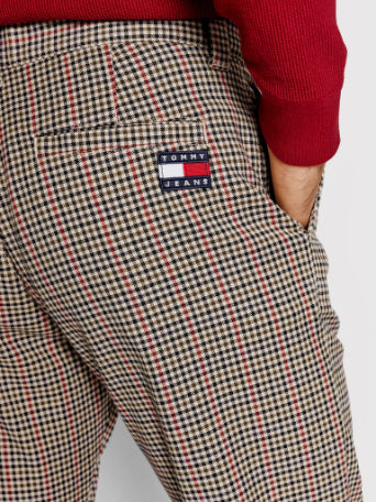 Tommy Hilfiger Jeans - Checked Trousers With Tommy Badge - Image 5