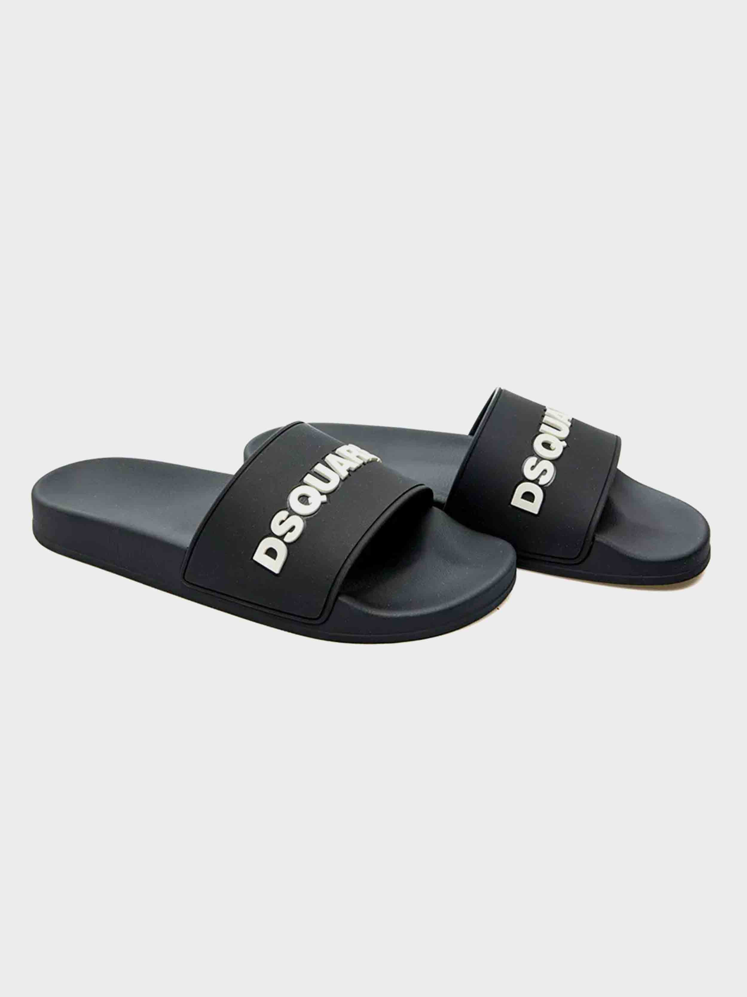 Dsquared2 - Men's Bandeau Slippers Slide Rubber Sandal - Image 12