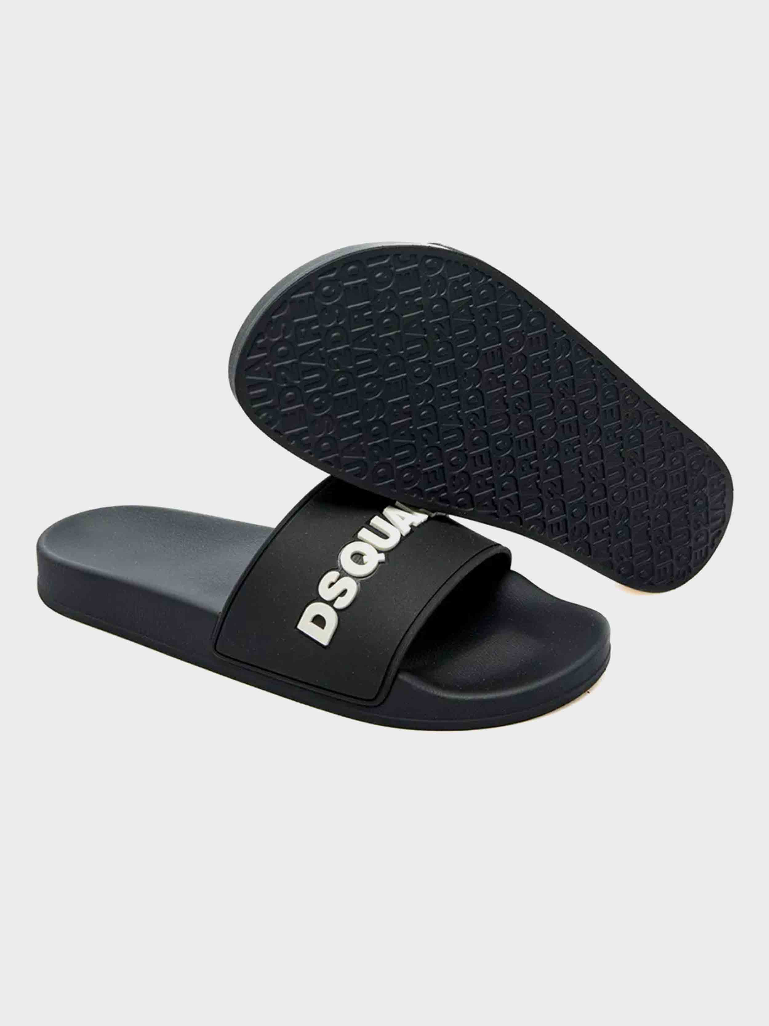 Dsquared2 - Men's Bandeau Slippers Slide Rubber Sandal - Image 14