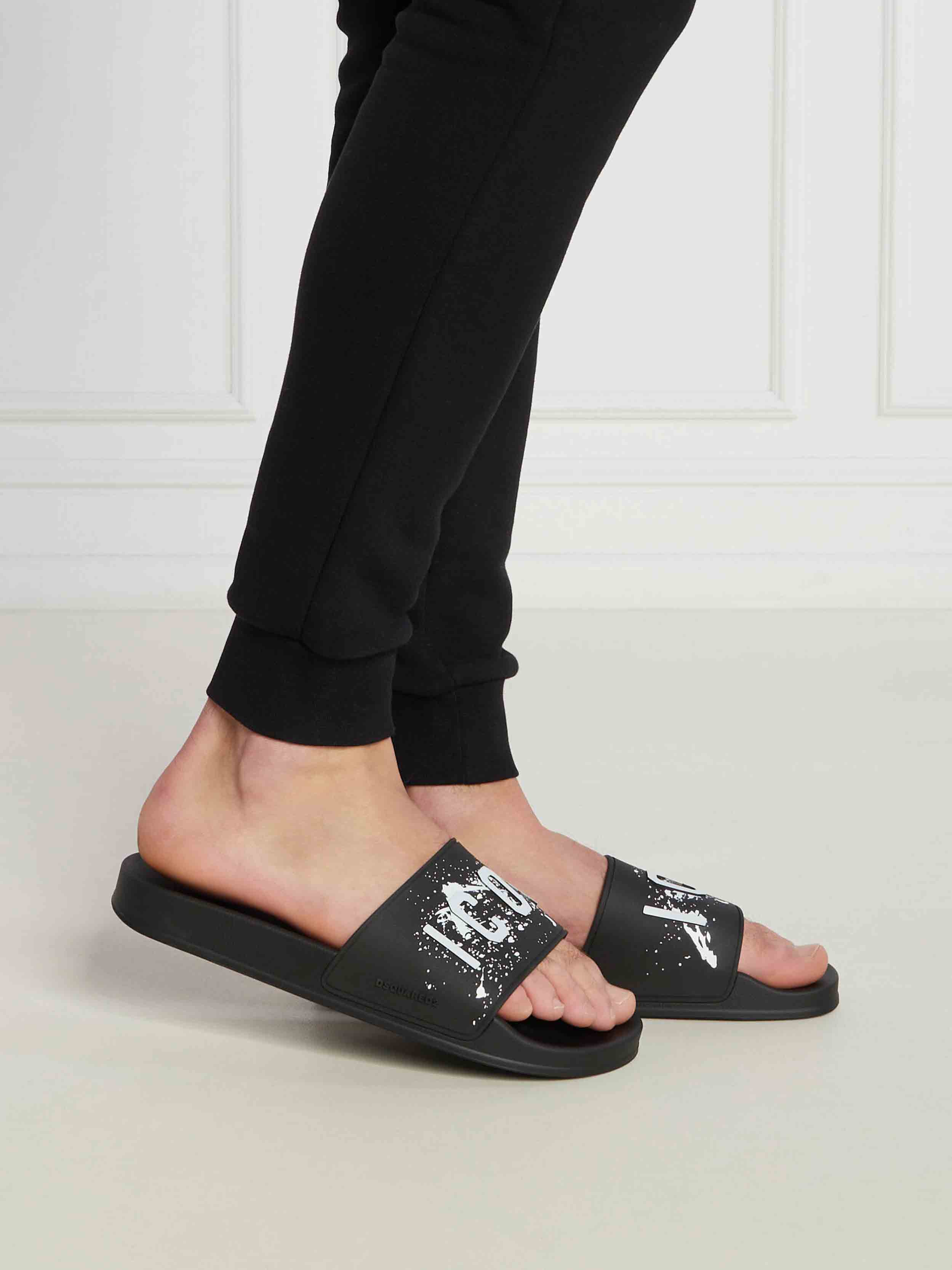 Dsquared2 - Men's Bandeau Slippers Slide Rubber Sandal - Image 18