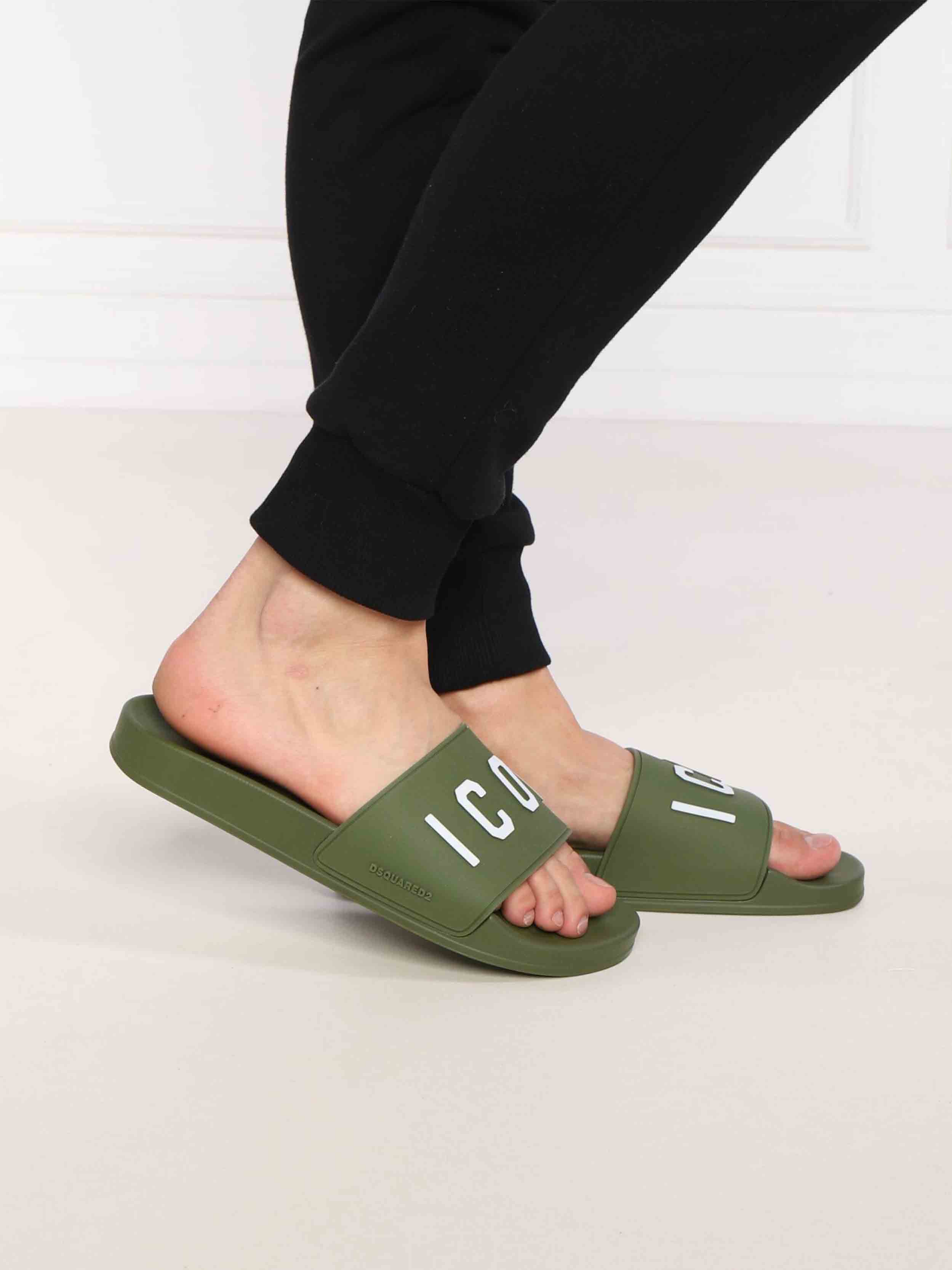 Dsquared2 - Men's Bandeau Slippers Slide Rubber Sandal - Image 8